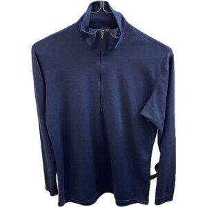 Vintage Patagonia Capilene 1/4 Zip Pullover Men Small Blue USA Made Long Sleeve